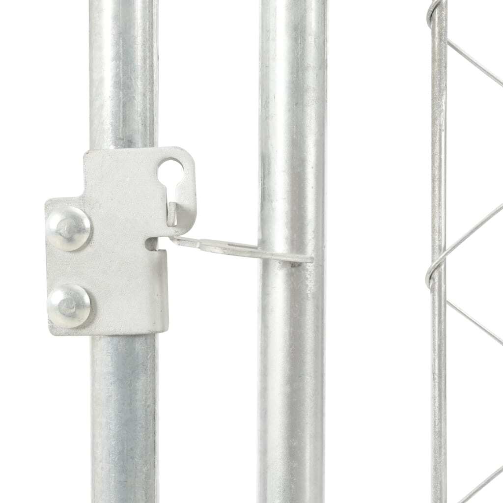 Dog Kennel Silver Galvanized Steel Large Durable Dog Kennel