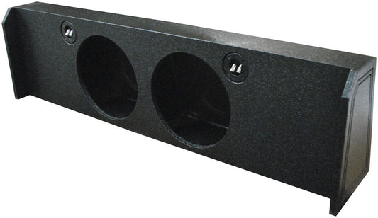 QPower Dual 12" Sealed Empty Woofer Enclosure - Ford '09-'24 F-150 Super Crew'17-'24 Ford F-250/350